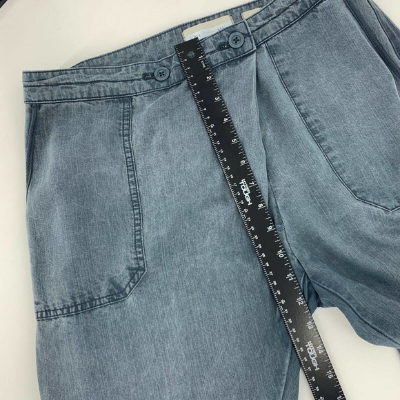 Anthropologie Hei Hei Bradey Chambray Trousers 27 - Picture 11 of 12